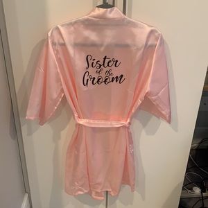 ‘Sister of the groom’ silky robe